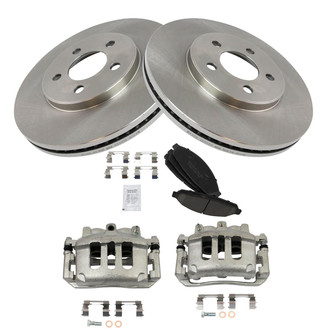 TRQ® - Front Disc Brake Kit with Ceramic Pads and Calipers