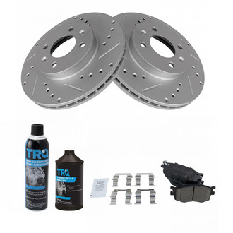 TRQ® - Front Disc Brake Kit with Ceramic Pads