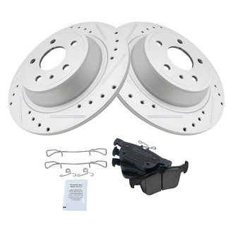 TRQ® - Performance Ceramic Rear Brake Kit