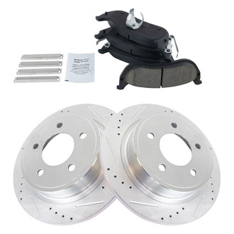 TRQ® - Performance Ceramic Rear Brake Kit