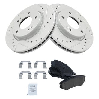 TRQ® - Performance Ceramic Front Brake Kit