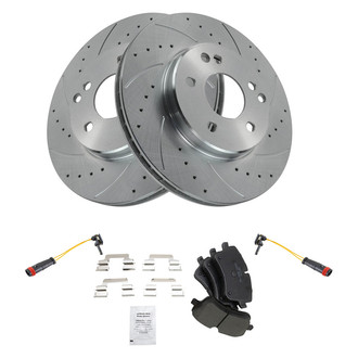 TRQ® - Performance Ceramic Front Brake Kit