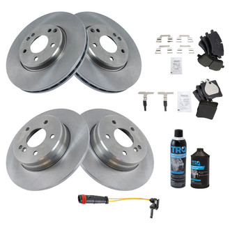 TRQ® - Front and Rear Disc Brake Kit with Ceramic Pads