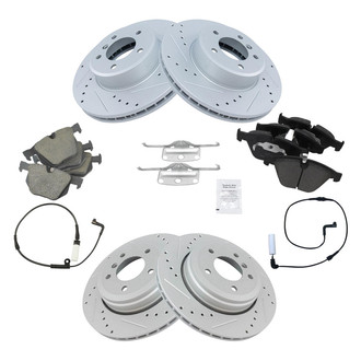 TRQ® - Performance Ceramic Front and Rear Brake Kit