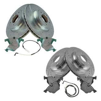 TRQ® - Performance Ceramic Front and Rear Brake Kit