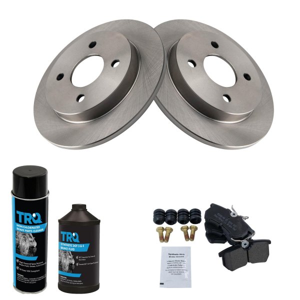 TRQ® - Rear Disc Brake Kit with Semi-Metallic Pads