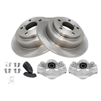 TRQ® - Rear Disc Brake Kit with Semi-Metallic Pads and Calipers