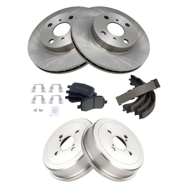 TRQ® - Performance Semi-Metallic Front and Rear Brake Kit