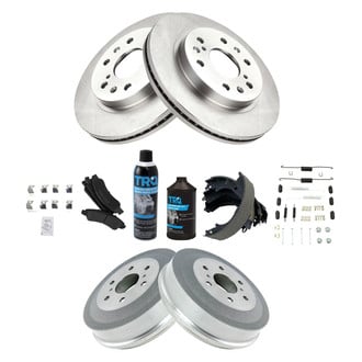 TRQ® - Performance Semi-Metallic Brake Kit with Drum and Shoes