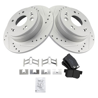 TRQ® - Performance Semi-Metallic Rear Brake Kit