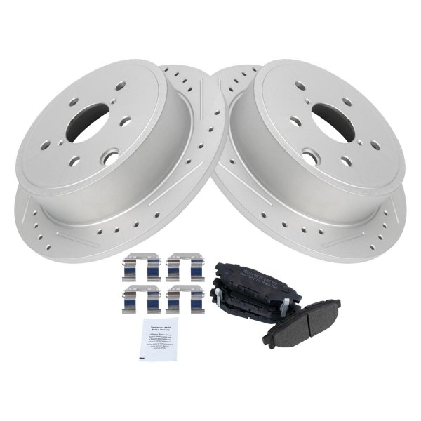 TRQ® - Performance Semi-Metallic Rear Brake Kit