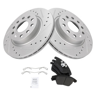 TRQ® - Performance Semi-Metallic Front Brake Kit