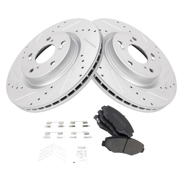 TRQ® - Performance Semi-Metallic Front Brake Kit