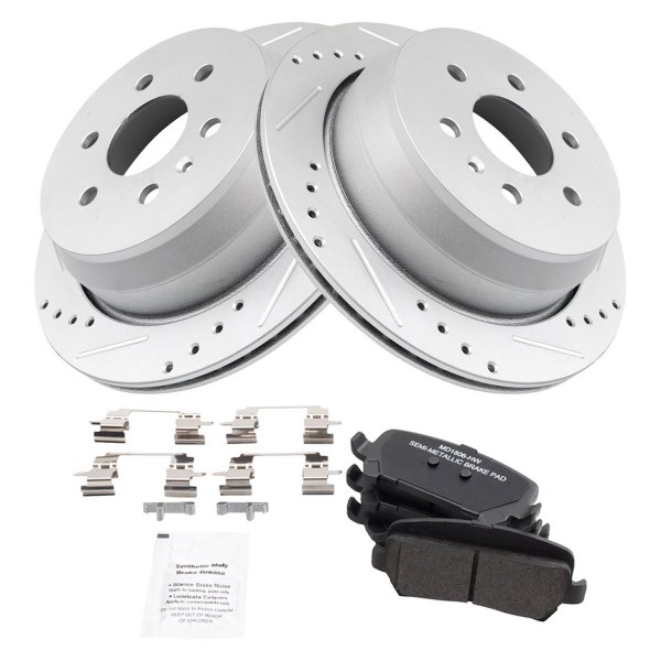 TRQ® - Performance Semi-Metallic Rear Brake Kit