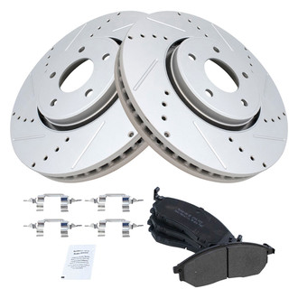 TRQ® - Performance Semi-Metallic Front Brake Kit
