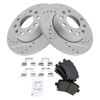 TRQ® - Performance Semi-Metallic Rear Brake Kit