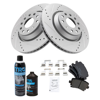 TRQ® - Performance Semi-Metallic Rear Brake Kit