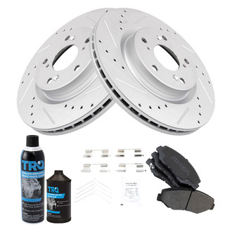 TRQ® - Performance Semi-Metallic Front Brake Kit