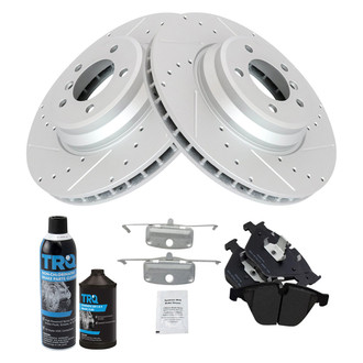 TRQ® - Performance Semi-Metallic Front Brake Kit