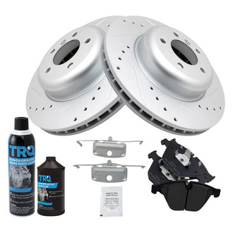 TRQ® - Performance Semi-Metallic Front Brake Kit