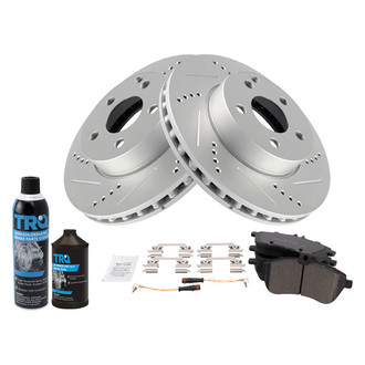TRQ® - Performance Semi-Metallic Front Brake Kit