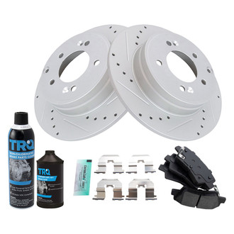 TRQ® - Performance Semi-Metallic Brake Kit