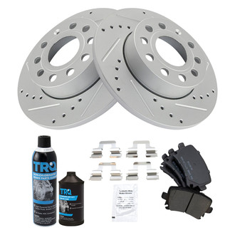 TRQ® - Performance Semi-Metallic Rear Brake Kit