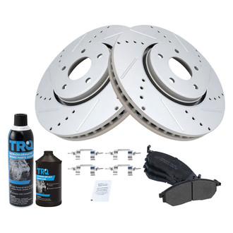 TRQ® - Performance Semi-Metallic Front Brake Kit