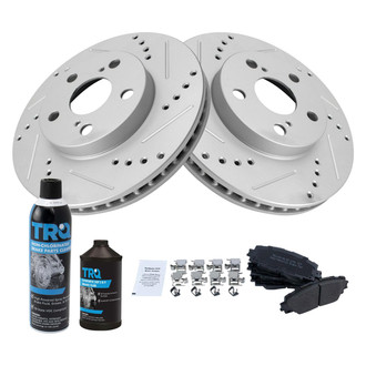 TRQ® - Performance Semi-Metallic Front Brake Kit