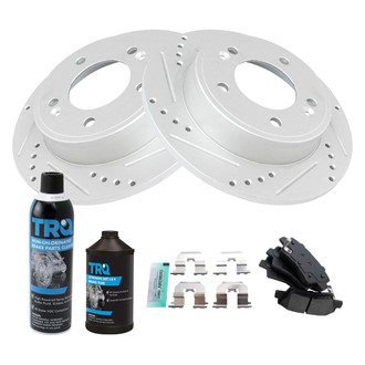 TRQ® - Performance Semi-Metallic Rear Brake Kit