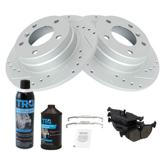 TRQ® - Performance Semi-Metallic Rear Brake Kit