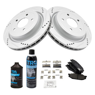 TRQ® - Performance Semi-Metallic Rear Brake Kit