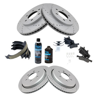 TRQ® - Performance Semi-Metallic Front and Rear Brake Kit