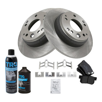 TRQ® - Rear Disc Brake Kit with Semi-Metallic Pads