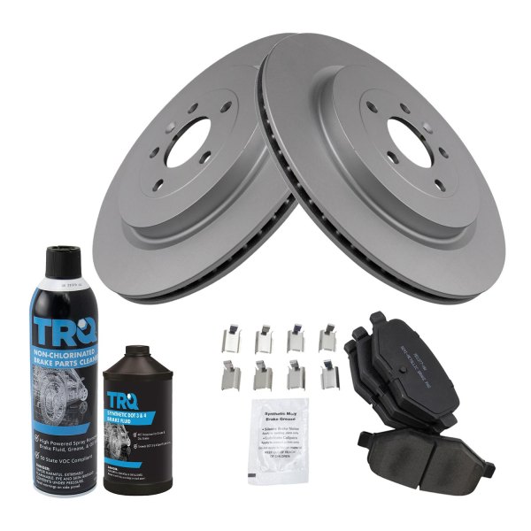 TRQ® - Rear Disc Brake Kit with Semi-Metallic Pads