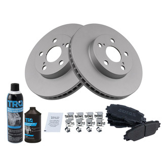 TRQ® - Front Disc Brake Kit with Semi-Metallic Pads