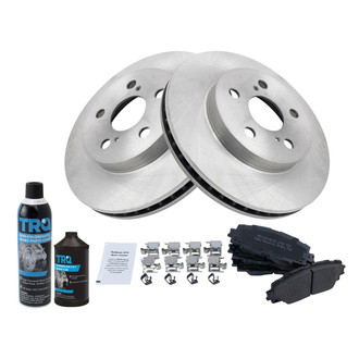 TRQ® - Disc Brake Kit with Semi-Metallic Pads