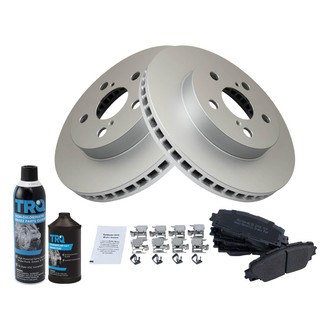 TRQ® - Front Disc Brake Kit with Semi-Metallic Pads