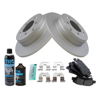 TRQ® - Rear Disc Brake Kit with Semi-Metallic Pads