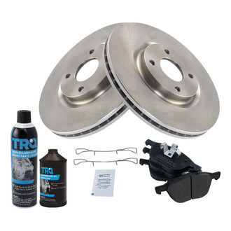 TRQ® - Disc Brake Kit with Semi-Metallic Pads