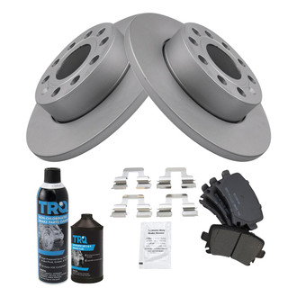 TRQ® - Rear Disc Brake Kit with Semi-Metallic Pads