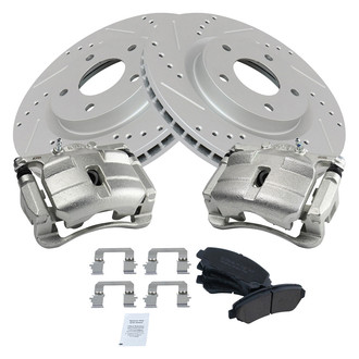 TRQ® - Performance Ceramic Front Brake Kit with Calipers