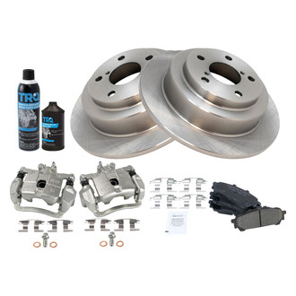 TRQ® - Rear Disc Brake Kit with Ceramic Pads and Calipers