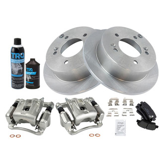 TRQ® - Rear Disc Brake Kit with Ceramic Pads and Calipers