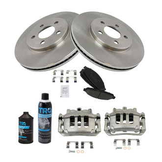 TRQ® - Front Disc Brake Kit with Ceramic Pads and Calipers