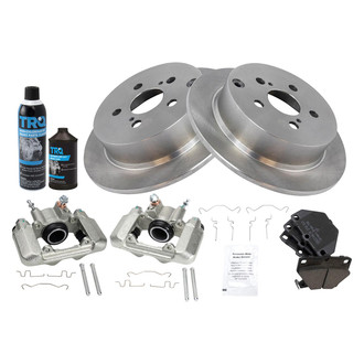 TRQ® - Rear Disc Brake Kit with Ceramic Pads and Calipers