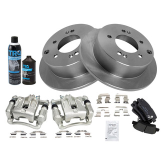 TRQ® - Rear Disc Brake Kit with Ceramic Pads and Calipers