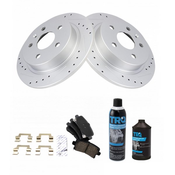 TRQ® - Performance Ceramic Rear Brake Kit