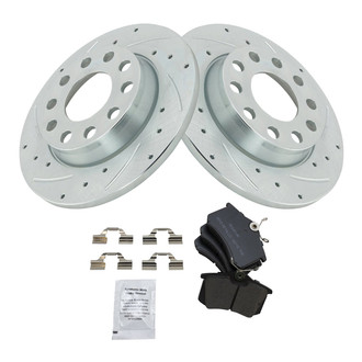 TRQ® - Performance Semi-Metallic Rear Brake Kit