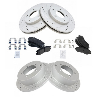 TRQ® - Performance Semi-Metallic Brake Kit
